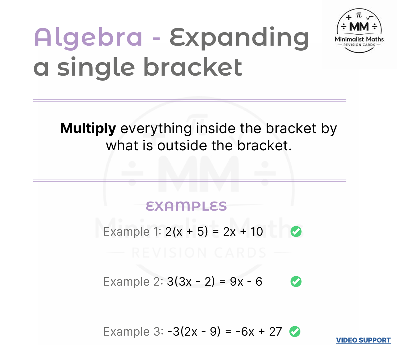 GCSE Foundation Maths ALGEBRA Pack